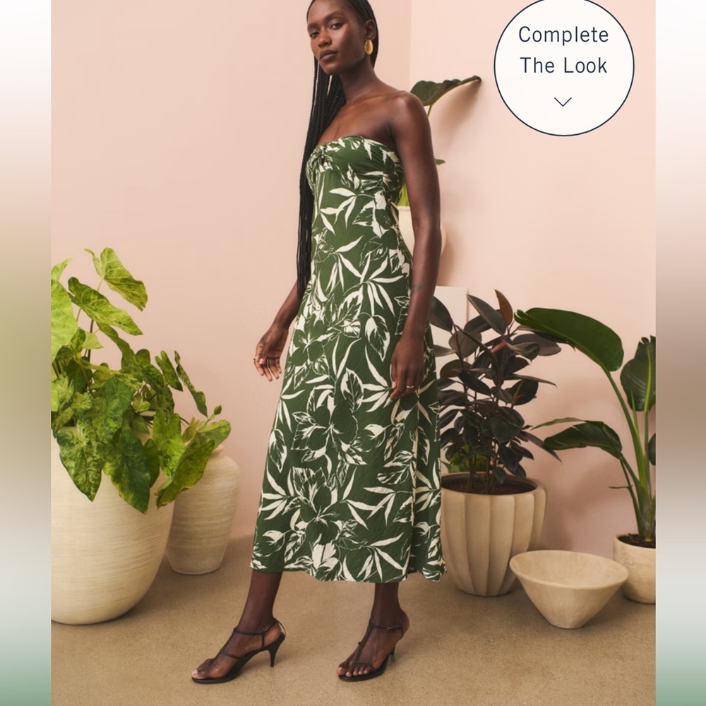 Strapless front twist dress - Picture 2 of 10